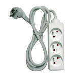 Regleta Enchufes 3 Tomas sin Interruptor Chacon   (1,5 m)