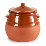 Olla con Tapa Barro cocido 3,5 L 23 x 22 x 23 cm (4 Unidades)