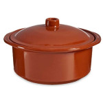 Olla con Tapa Barro cocido 3,5 L 28,5 x 16 x 27 cm (2 Unidades)