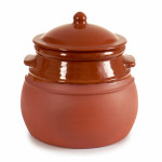 Olla con Tapa Barro cocido 4,5 L 25 x 27 x 25 cm (2 Unidades)