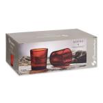 Set de Vasos Bistro Rojo Vidrio 380 ml (4 Unidades)