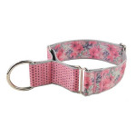 Collar Martingale Floral Rosa 4X30-46Cm