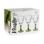 Copa de vino Exotic Cristal Verde 6 Unidades (275 ml)