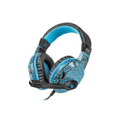 Auriculares con Micrófono Natec Fury Hellcat Azul Negro