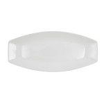 Fuente de Cocina Quid Gastro Cerámica Blanco (40 x 17,5 x 3,5 cm) (Pack 4x)