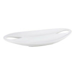 Bandeja Etrusca Doble Porcelana Blanco (36,5 x 18 x 4,5 cm)