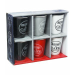 Juego de 6 Tazas de Café 5five Bistrot (110 ml)