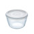 Fiambrera Redonda con Tapa Pyrex Cook & Freeze 1,1 L 15 x 15 x 10 cm Transparente Silicona Vidrio (4 Unidades)