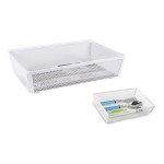 Organizador para Cubiertos Confortime Metal Blanco (21,8 x 15,24 x 5,2 cm)