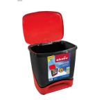 Cubo de basura Vileda ECO-LOGIC Polipropileno 39 L Negro Rojo Rojo/Negro