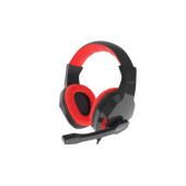 Auricular con Micrófono Gaming Natec ARGON 100 3,5 mm Negro Rojo