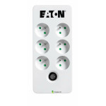 Regleta Enchufes 6 Tomas con Interruptor Eaton PB6F Blanco (1,5 m)